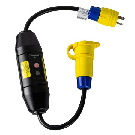 Ericson GFCI PORTABLE, 20A MANUAL, 2FT INLINE W/ G104-2W