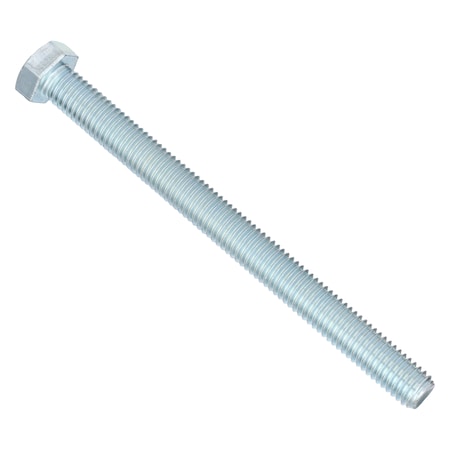 Zoro Select Grade 5, 1/2"-13 Hex Head Tap Bolt, Zinc Plated Steel, 6 in L, 5 PK U01210.050.0600