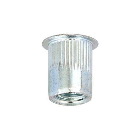 Zoro Select Rivet Nut, 3/8"-16 Thread Size, 0.685 in Flange Dia., 0.685 in L, Steel, 25 PK U69135.037.0150