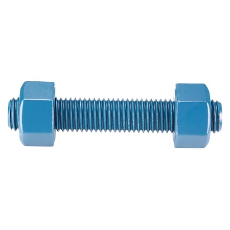 Usa Fastener Threaded Stud, Fluoropolymer Coated, 4 PK B7-.75-4.5