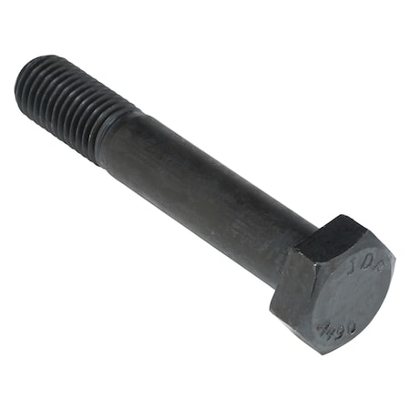 Zoro Select Grade A490, 7/8"-9 Structural Bolt, Plain Steel, 5 in L, 5 PK U04008.087.0500
