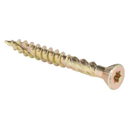 Zoro Select Deck Screw, #10 x 1-5/8 in, Steel, Flat Head, Torx Drive, 200 PK U30251.019.0162