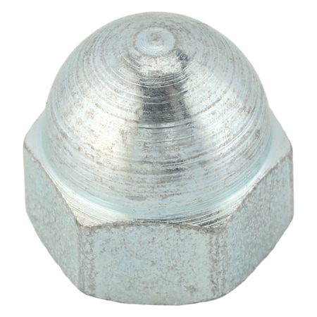 Zoro Select Low Crown Cap Nut, 5/16"-18, Steel, Zinc Plated, 17/32 in H, 25 PK CPB088