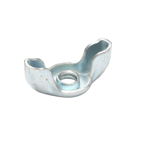 Zoro Select Wing Nut, 1/4"-20, Steel, Zinc Plated, 1/2 in Ht, 1.11 in Max Wing Span, 50 PK U16260.025.0001