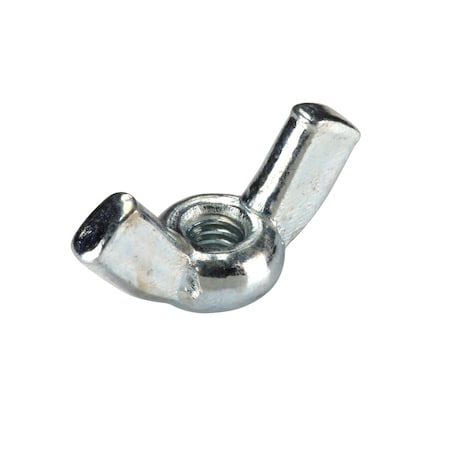 Zoro Select Wing Nut, No. 8-32, Steel, Zinc Plated, 0.47 in Ht, 0.91 in Max Wing Span, 100 PK U16250.016.0001