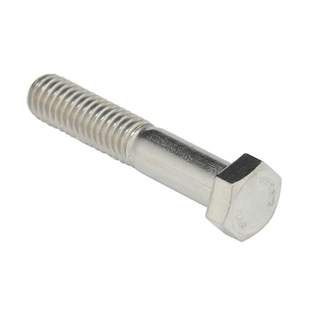 Zoro Select 18-8, 3/8"-16 Hex Head Cap Screw, Plain Stainless Steel, 2 in L, 25 PK U51000.037.0200