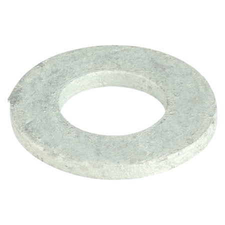 Zoro Select Flat Washer, For Screw Size 1/2" , Steel Hot Dipped Galvanized Finish, 50 PK FWI5050GUSA-050BX