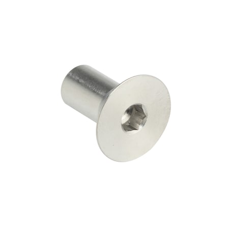 Zoro Select Arch Barrel, 1/4"-20, 3/4 in Brl Lg, 3/8 in Brl Dia, Stainless Steel Plain Z1652