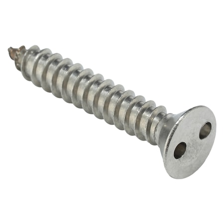 Tamper-Pruf Screws Tamper Resistant Screw, 1-1/4 in, Plain Finish, 18-8 Stainless Steel, Flat Head Spanner Drive 122301