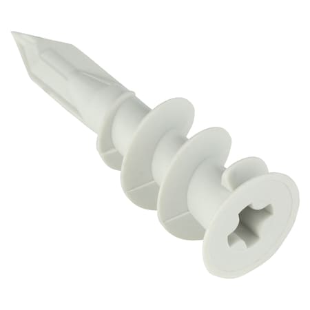Zoro Select Wall Anchor, Not Rated Tension Strength, 1-5/8"L, Plastic, 100 PK U30530.000.0001