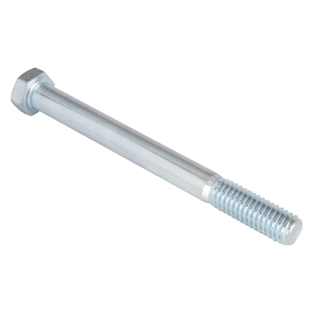 Zoro Select Grade 5, 3/8"-16 Hex Head Cap Screw, Zinc Plated Steel, 4 in L, 10 PK U01200.037.0400