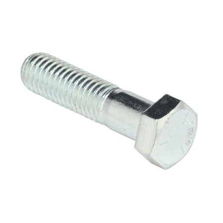 Zoro Select Grade 5, 1/2"-13 Hex Head Cap Screw, Zinc Plated Steel, 2 in L, 10 PK U01200.050.0200