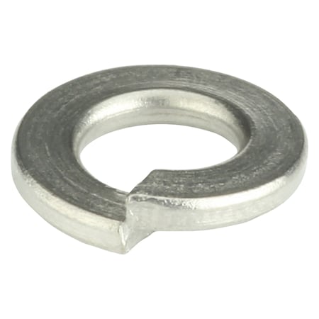 Zoro Select Split Lock Washer, For Screw Size 1/4 in 18-8 Stainless Steel, Plain Finish, 50 PK U51450.025.0001