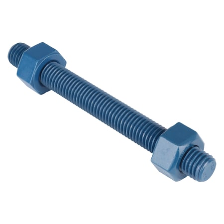 Usa Fastener Threaded Stud, Fluoropolymer Coated, 50 PK B7-.625-6-50