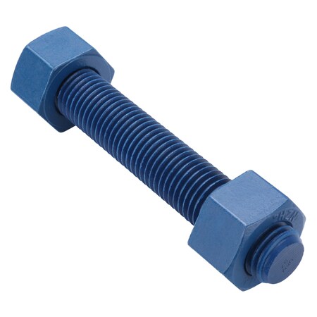 Usa Fastener Threaded Stud, Fluoropolymer Coated, 8 PK B7-1-6.75-8