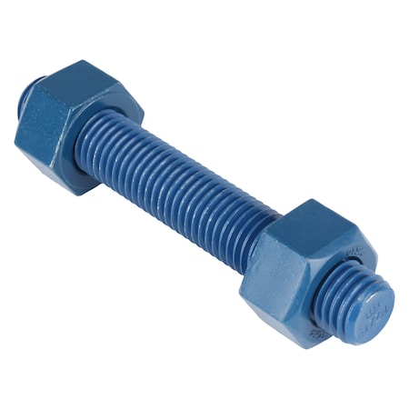 Usa Fastener Threaded Stud, Fluoropolymer Coated, 30 PK B7-.75-5-30