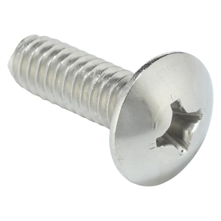 Zoro Select 1/4"-20 x 3/4 in Phillips Truss Machine Screw, Plain 18-8 Stainless Steel, 50 PK U51862.025.0075
