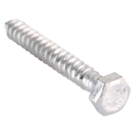 Zoro Select Lag Screw, 5/16 in, 2-1/2 in, Steel, Hot Dipped Galvanized Hex External Hex Drive, 500 PK B08450.031.0250