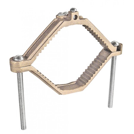 Southwire Bronze Ground Clamp For Armored Ground Cable, Pipe 4-1/2 To 6" GCA450600