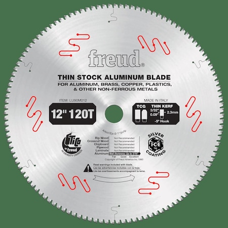Freud Thin Stock Non-Ferrous Metal Blade, 12 LU90M012