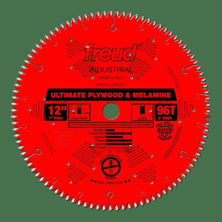 Freud Ultimate Plywood and Melamine Blade, 12 LU80R012