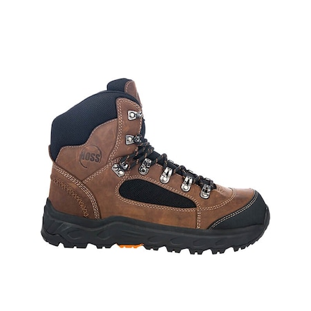 Hoss Boot Co Men's Oblique Aluminum Toe Work Boot, Brown, 12, 2E, 60701 60701