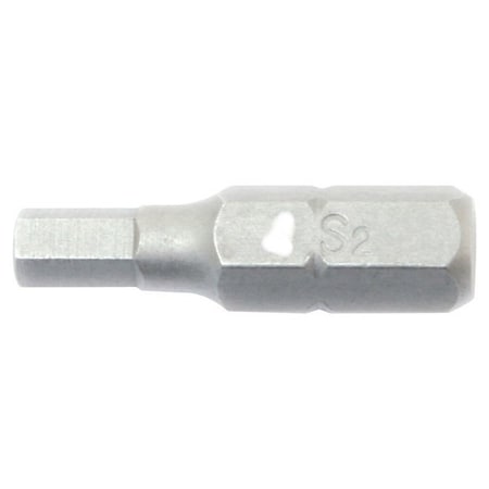 Eclipse Tools Bit, Hex, 1/16", 1" L, 1/4" Hex HX1/16X1