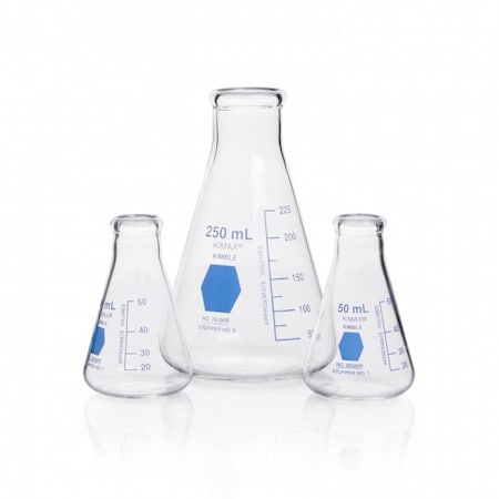 Kimble Chase Erlenmeyer Flask, Narrow Mouth, 125 mL,  26500B-125