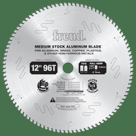 Freud CircularSawBlade, Carbide, Dia:12" LU77M012