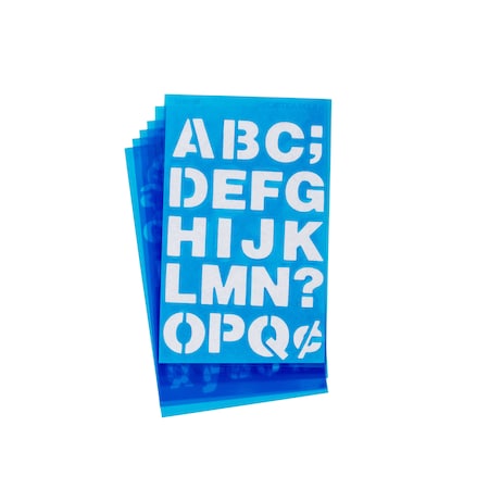 Westcott Stencils, Helvetica Bold 3/4" &1" 15845