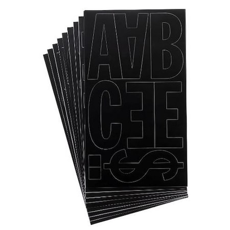 Westcott Permanent Vinyl Lettering, Franklin Gothic 4" 15854