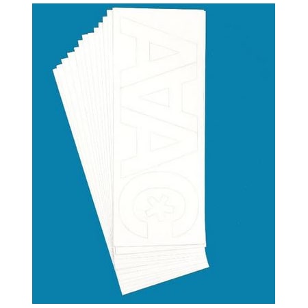 Westcott Permanent Vinyl Lettering, Helvetica 3" 15863