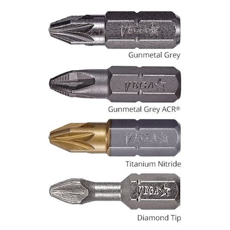 Vega Pozidriv 2 Insert Bit x 1" Ss 125Z2SS