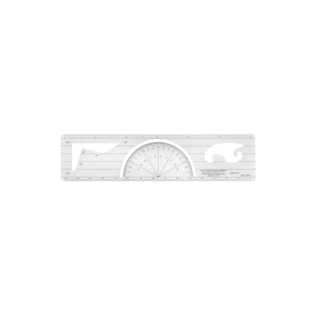Westcott Protractors, 6"/ 15 cm Protractor Ruler SW-51