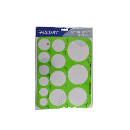 Westcott Templates, Jumbo Circles T-826