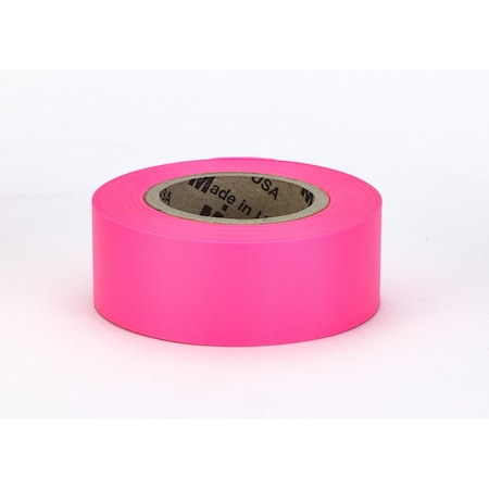 Mutual Industries Ultra Glo Pink Flagging Tape, 24PK M16001-175-1875