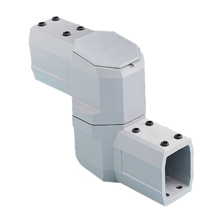 Nvent Hoffman COMPACT Series 2 Intermediate Joint, fits 45x60mm, Lt Gray, Aluminum CCS2IJLG