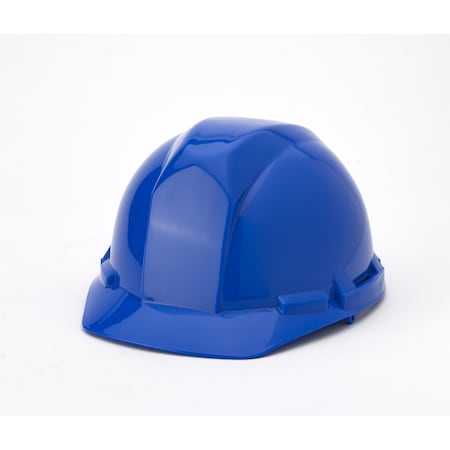 Mutual Industries Polyethylene 4-Point Pin Lock Suspension Hard Hat, Blue (2Pk) M50100-25