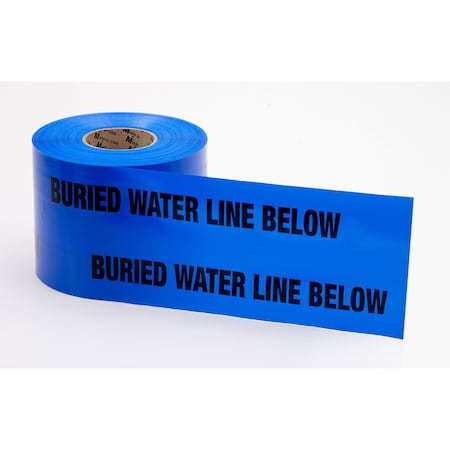 Mutual Industries 6" X 1000' Non Det Water Line Blue Tape 17783-25-6000