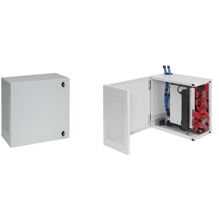 Nvent Hoffman L-Box, Type 1, 24.00x24.00x12.00, Lt Gra DBL242412G