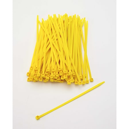 Mutual Industries Cable Tie, 7 in L, Yellow, Plastic, 3 PK M14970-41-7