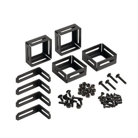 Nvent Hoffman CableRack Hardware Kit, Black, Mild Steel ECKIT