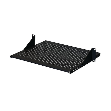 Nvent Hoffman Adjustable Steel Vented Shelf, fits 19 in. LAN R., Black, Steel ESHVA19