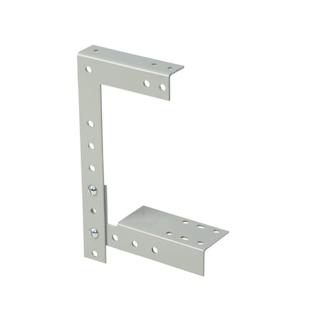 Nvent Hoffman Drop and Bracket Hanger, fits 4.00x4.00, Gray, Steel F44T3RDH