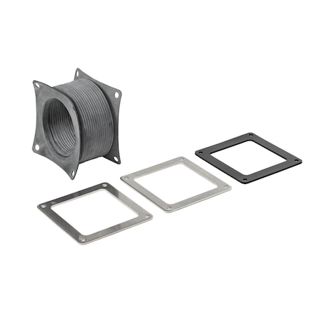 Nvent Hoffman Flexible Fitting, 4.00x4.00, Rubber F44WFFSS