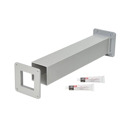 Nvent Hoffman Cut-Off Fitting, 4.00x4.00, Fiberglass F44WXFG