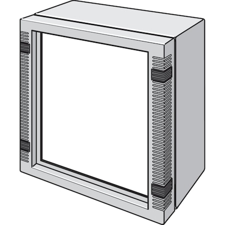 Nvent Hoffman Front Plate, INLINE, fits 166x160mm, Aluminum LFP1616