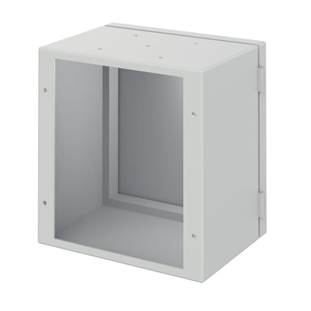 Nvent Hoffman Rear-Access Body, fits 250x250mm, Lt Gray, Steel LLBR252512