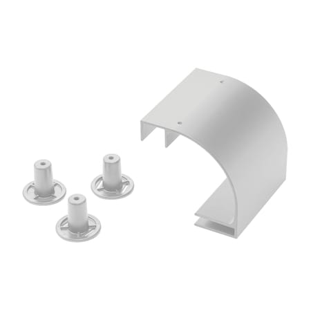 Nvent Hoffman Radius Drop Kit, White, Steel LRD12W