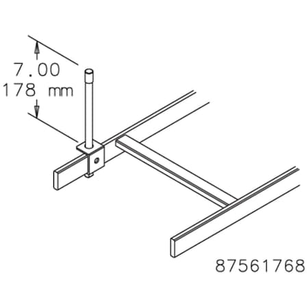 Nvent Hoffman Retaining Post Kit, Plated, Steel LRP